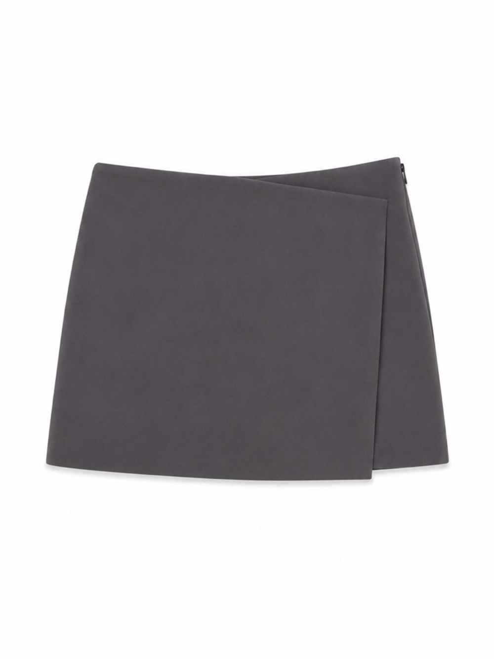 NWOT Zara Grey Wrap Front Skort, Size Small